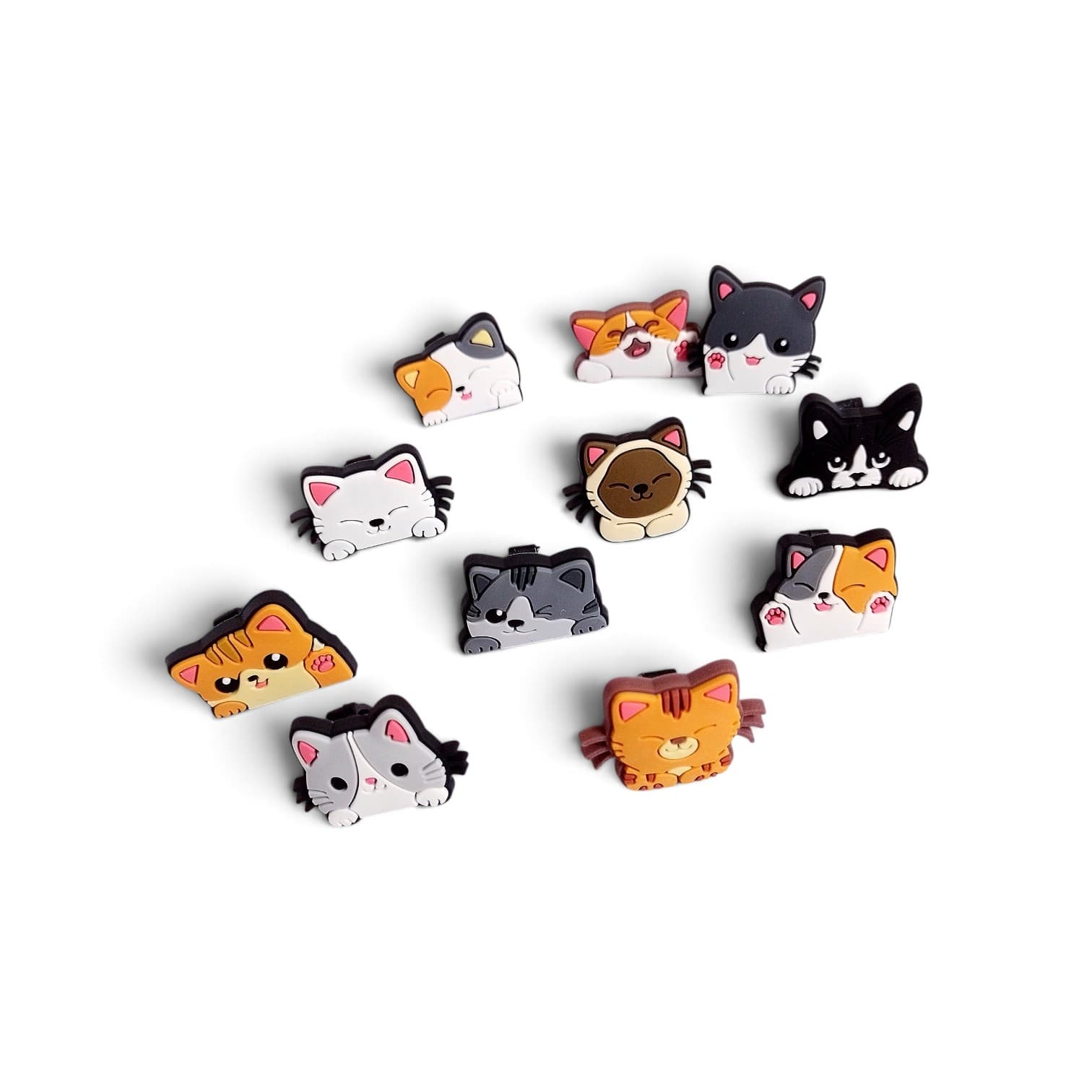 Pines para crocs: Carita de michi